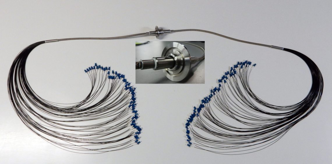 vacuum fiber optic feedthrought